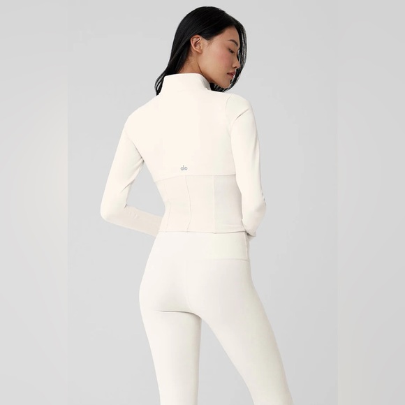 ALO | corset full zip jacket | ivory XXS - Picture 2 of 7